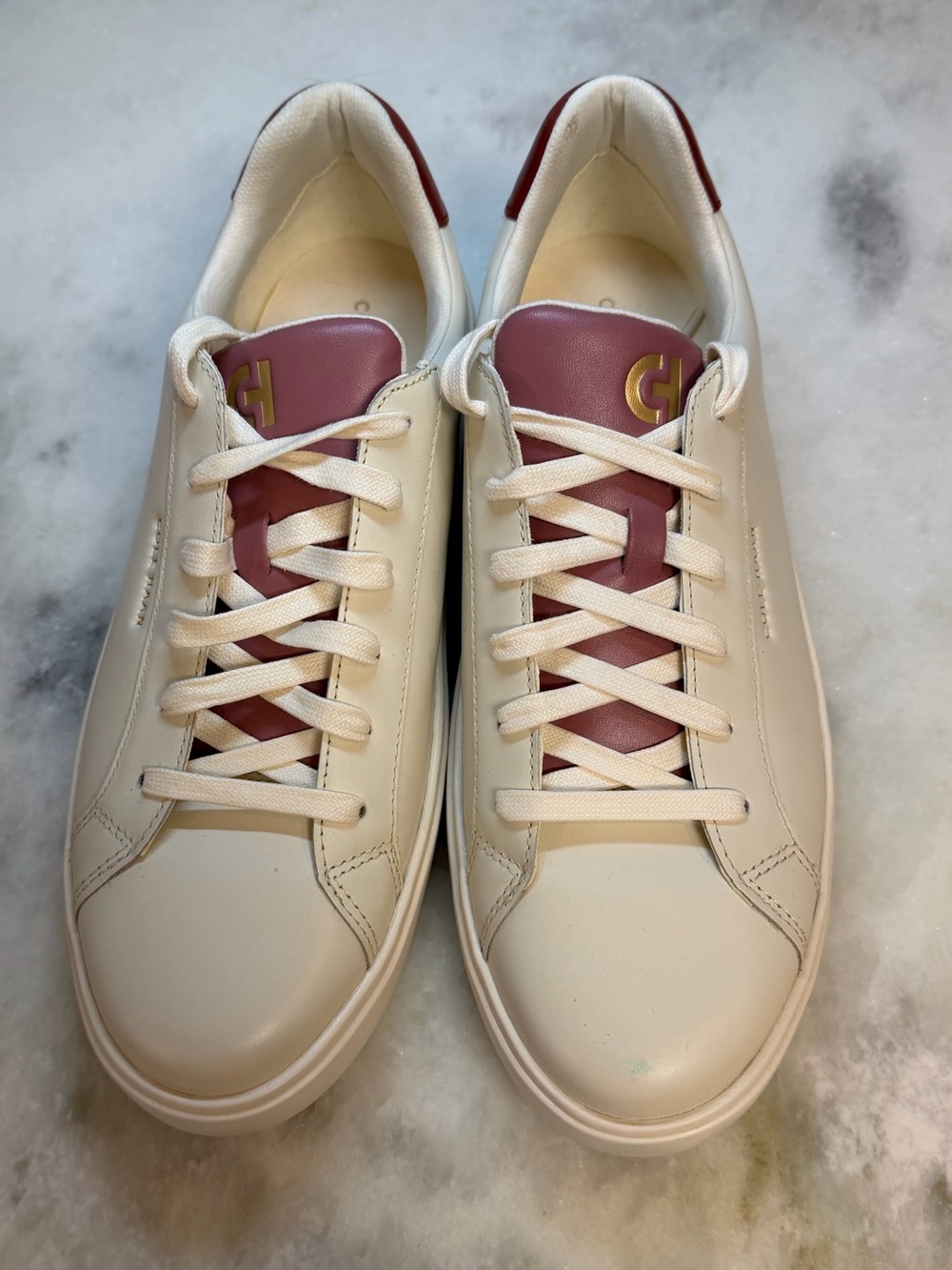 Cole Haan Ivory Sneakers with Accents - Women 11